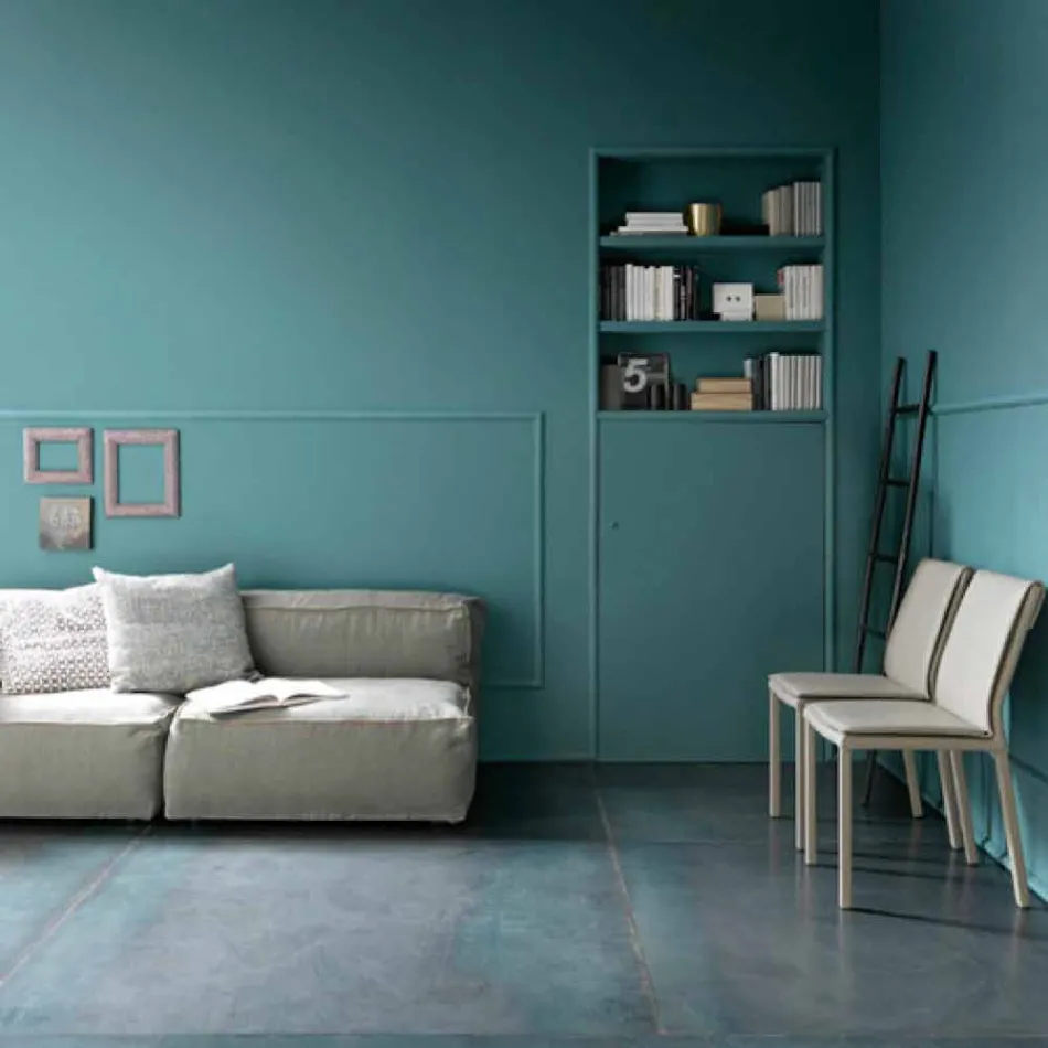 Moderner klappbarer Esstisch aus Holz und Metall Made in Italy - Menelao Viadurini