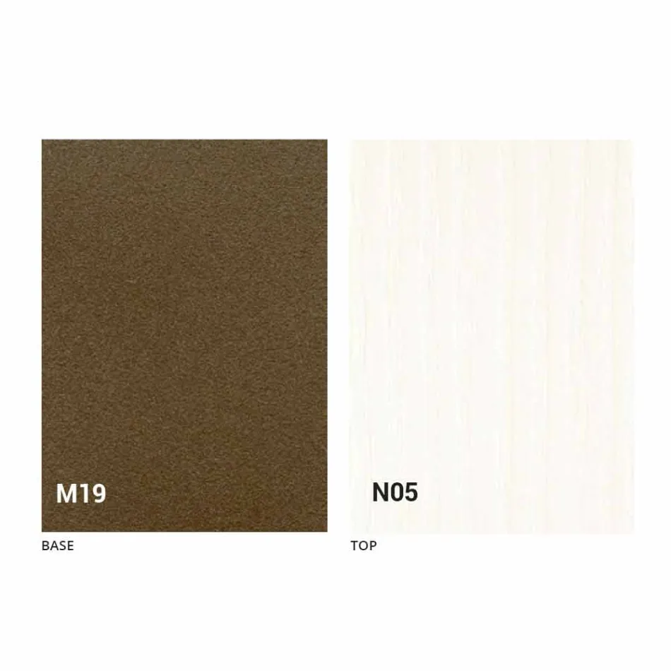 Moderner klappbarer Esstisch aus Holz und Metall Made in Italy - Menelao Viadurini