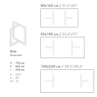 Rechteckiger Esstisch aus Feinsteinzeug Made in Italy - Emilio Viadurini