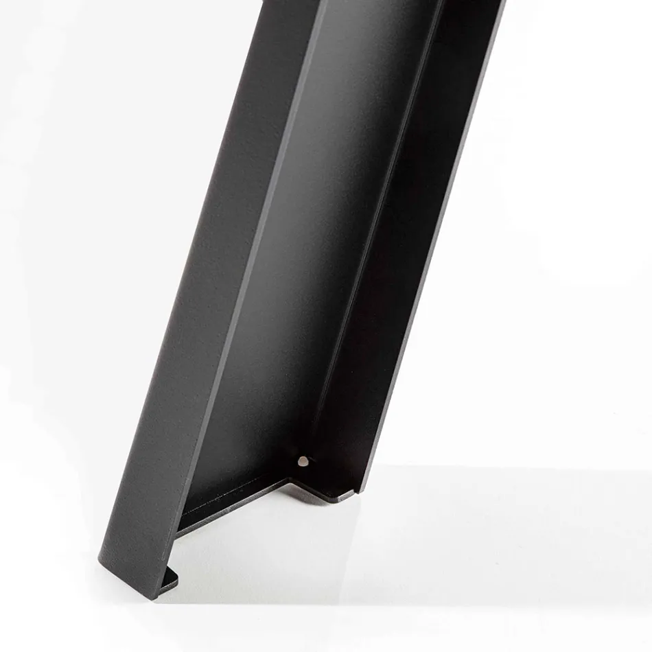 Runder Esstisch ausziehbar Bis zu 370 cm in Holz und Metall - Caimano Viadurini