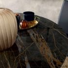 Runder ausziehbarer Esstisch aus Laminam Keramik Made in Italy - Lupetto Viadurini