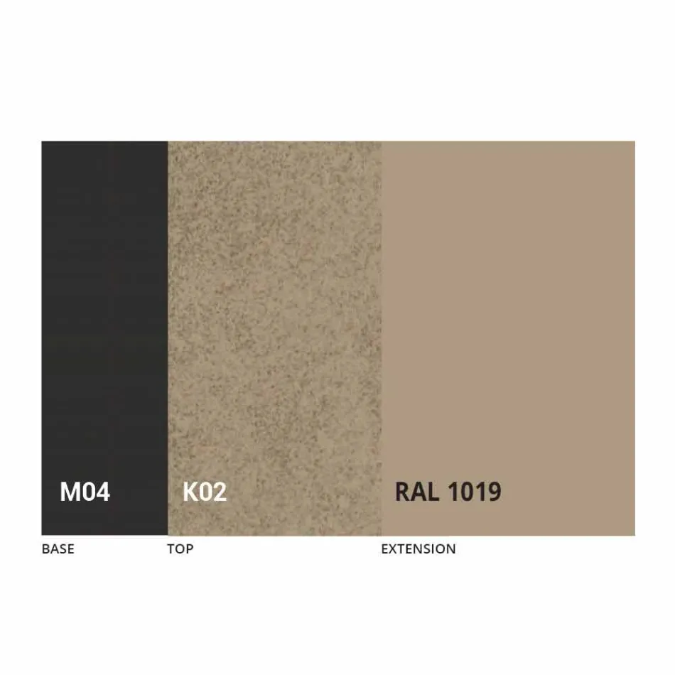 Runder ausziehbarer Esstisch aus Laminam Keramik Made in Italy - Lupetto Viadurini