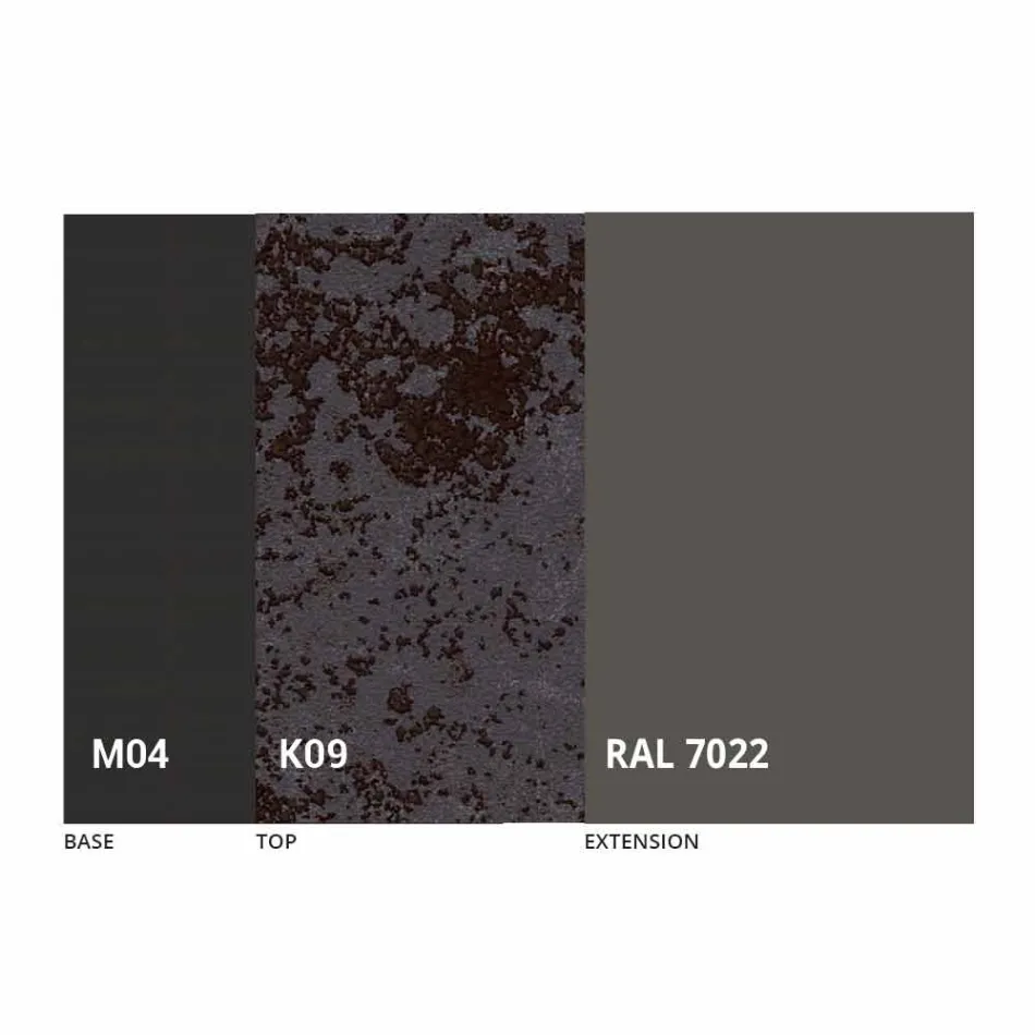 Runder ausziehbarer Esstisch aus Laminam Keramik Made in Italy - Lupetto Viadurini