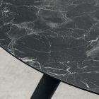 Runder Esstisch mit geschichteter HPL-Platte, hergestellt in Italien – Lingotto Viadurini