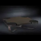 Designer Couchtisch in dunkler Eiche Drummond Viadurini