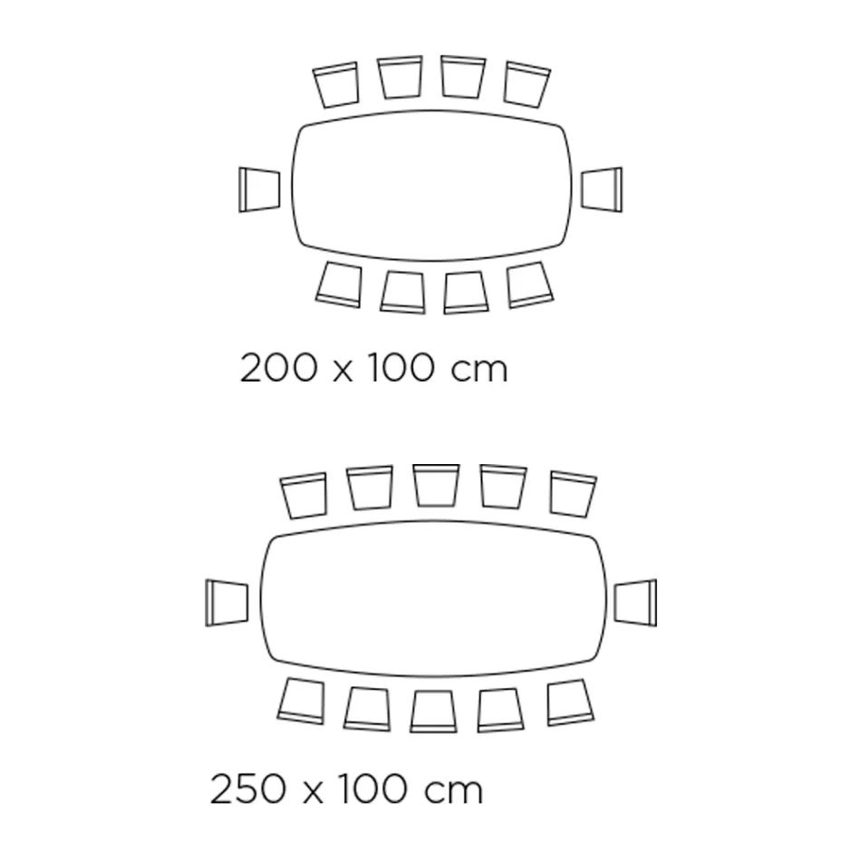 Fester Wohnzimmertisch mit Holzgestell, hergestellt in Italien – Equatore Viadurini