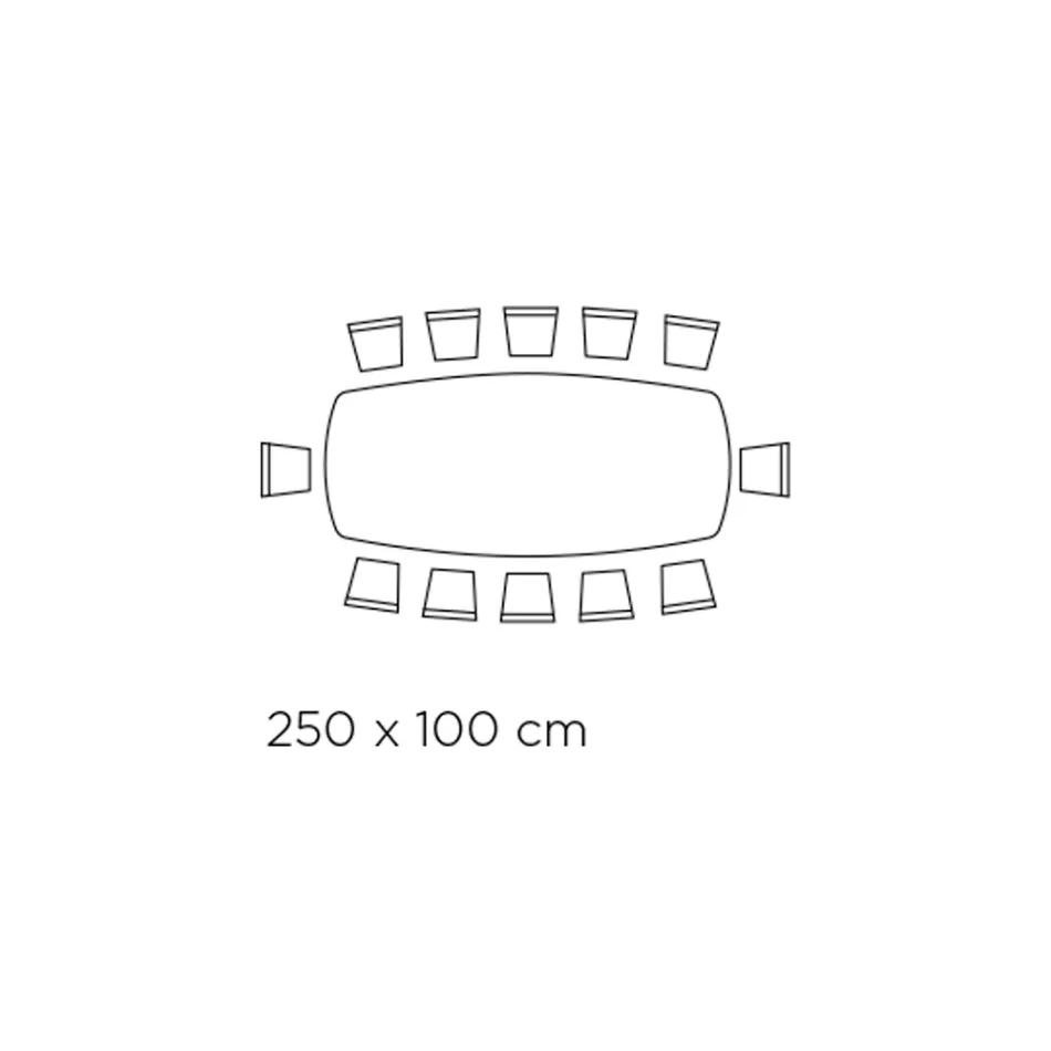 Fester Wohnzimmertisch mit Keramikplatte, hergestellt in Italien – Feiertage Viadurini