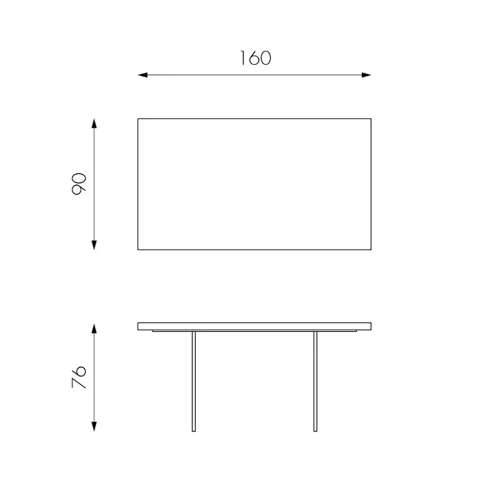 Wohnzimmertisch aus Eichenfurnier und Sockel aus gehärtetem Glas – Nicofisso Viadurini