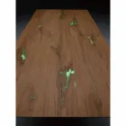 Ausziehbarer Designtisch Bis zu 294 cm in Holz und Metall Made in Italy - Nuzzo Viadurini