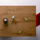 Ausziehbarer Designtisch Bis zu 294 cm in Holz und Metall Made in Italy - Nuzzo Viadurini