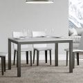 Design-Tisch mit Holzplatte, ausziehbar bis 440 cm, hergestellt in Italien – Foxy