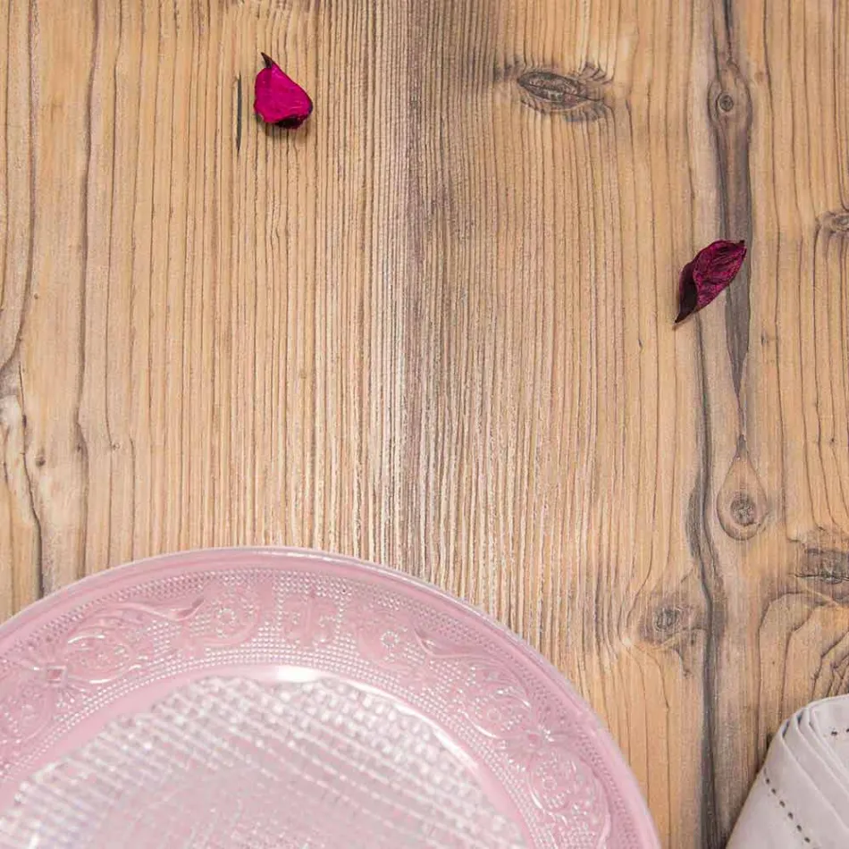 Designtisch aus Tannenholz und Plexiglas aus Italien, Castro Viadurini