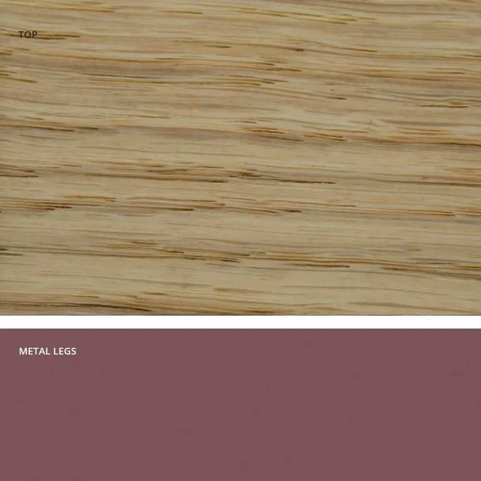 Designtisch aus Massivholz hergestellt in Italien, Wilmer Viadurini