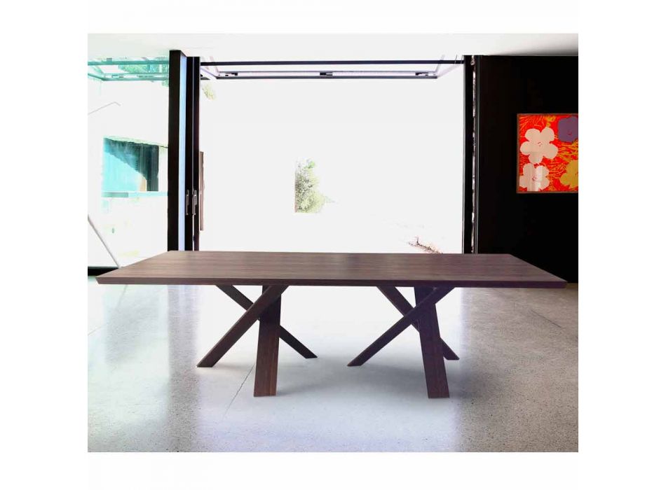 Moderner Designtisch aus Holz 270x120cm Made in Italy Tree Viadurini