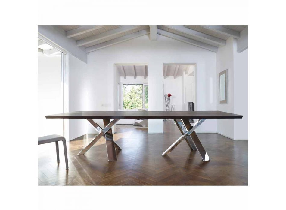 Moderner Designtisch aus Holz 270x120cm Made in Italy Tree Viadurini