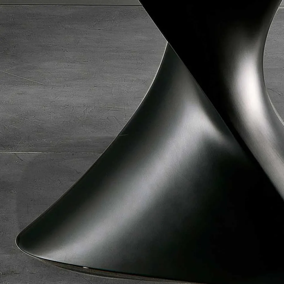 Moderner Glastisch aus Keramik, hergestellt in Italien, Clark Viadurini