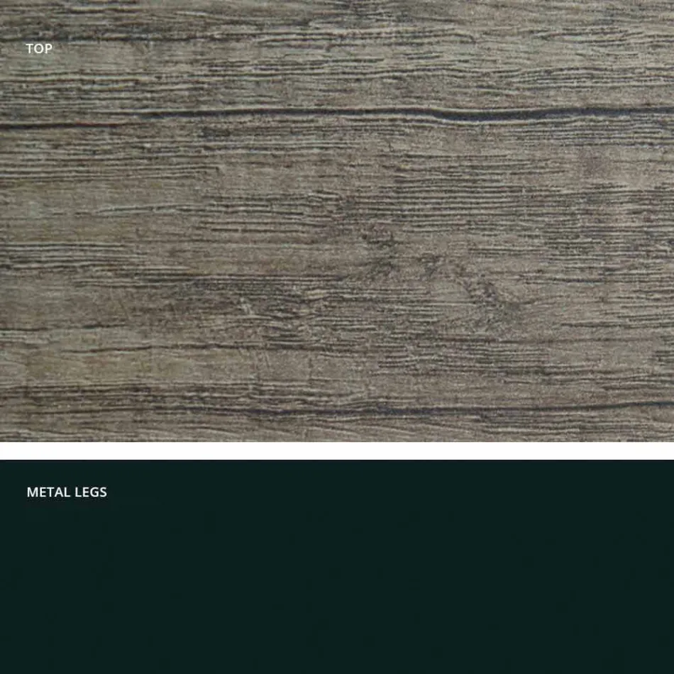 Moderner ausziehbarer Tisch aus in Italien hergestelltem Melaminholz, Wilmer Viadurini