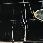 Fester Tisch 210x110 cm mit Keramikplatte in Marmoroptik - Tano Viadurini