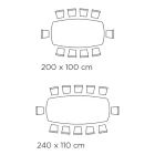 Fester tonnenförmiger Tisch mit Untergestell aus Canaletto-Walnuss-Esche, hergestellt in Italien – Norden Viadurini
