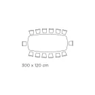 Fester Tisch mit polierter silberner Onyx-Keramikplatte, hergestellt in Italien – Grotta Viadurini