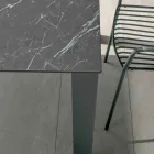 Fester Außentisch aus HPL Alicante und Metallgestell Made in Italy - Carl Viadurini