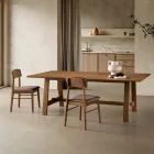 Fester Acht-Sitzer-Tisch mit MDF-Oberfläche in zwei Farben - Talia Viadurini