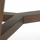 Fester Esstisch aus polierter Emperador-Keramik, hergestellt in Italien – Norden Viadurini