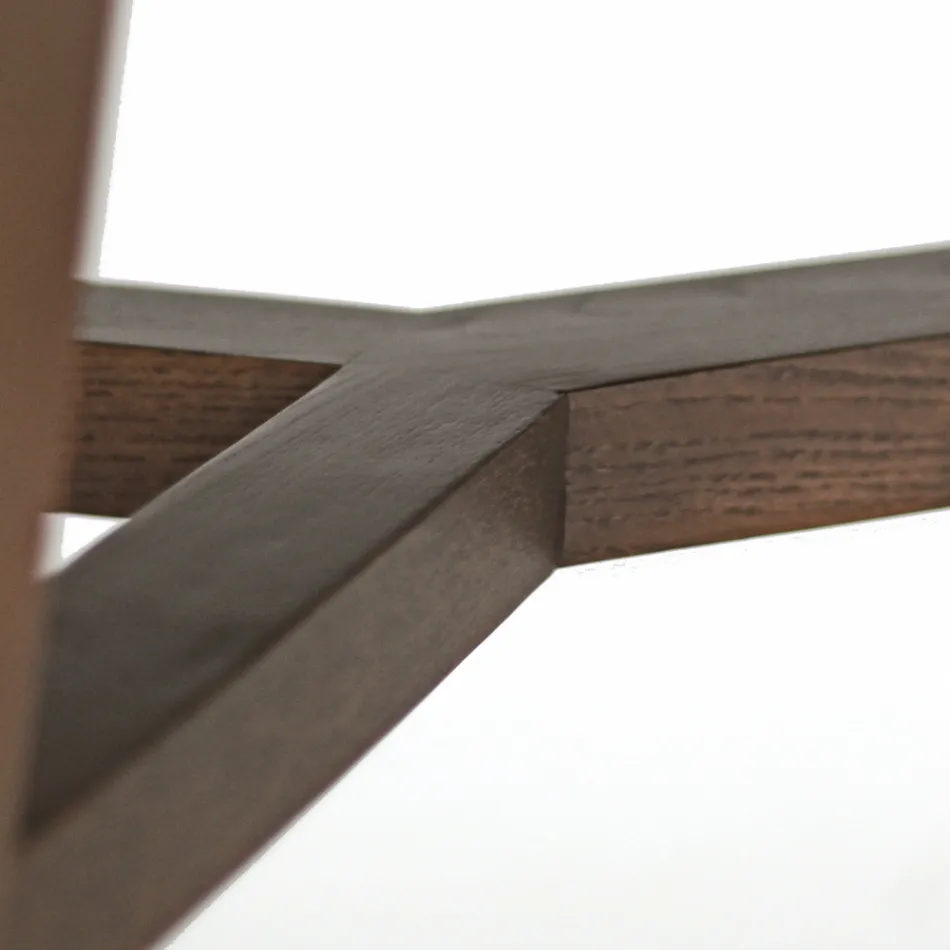 Fester Esstisch aus polierter Emperador-Keramik, hergestellt in Italien – Norden Viadurini