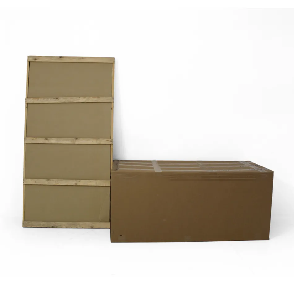 Fester Esstisch aus polierter Emperador-Keramik, hergestellt in Italien – Norden Viadurini