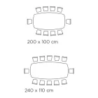 Fester Wohnzimmertisch mit Holzgestell, hergestellt in Italien – Equatore Viadurini
