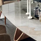 Fester Wohnzimmertisch mit Holzgestell, hergestellt in Italien – Equatore Viadurini