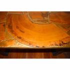 Fester Tisch aus rechteckigem Holz und Harz Design Made in Italy Jam Viadurini