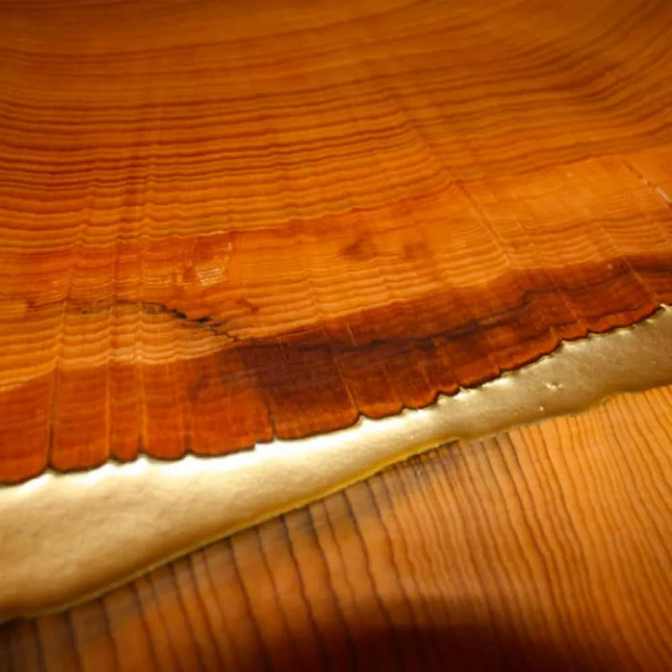 Fester Tisch aus rechteckigem Holz und Harz Design Made in Italy Jam Viadurini