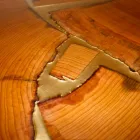 Fester Tisch aus rechteckigem Holz und Harz Design Made in Italy Jam Viadurini