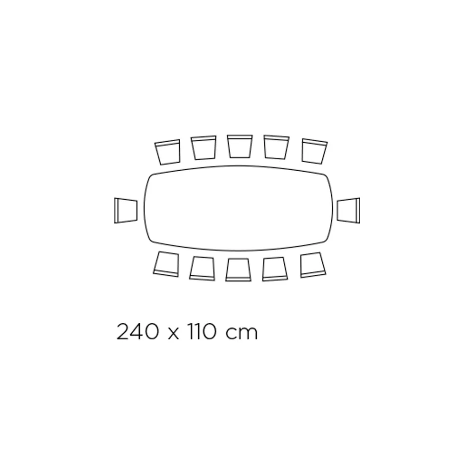 Fester Tisch aus polierter Amazonit-Keramik, hergestellt in Italien – Grotta Viadurini