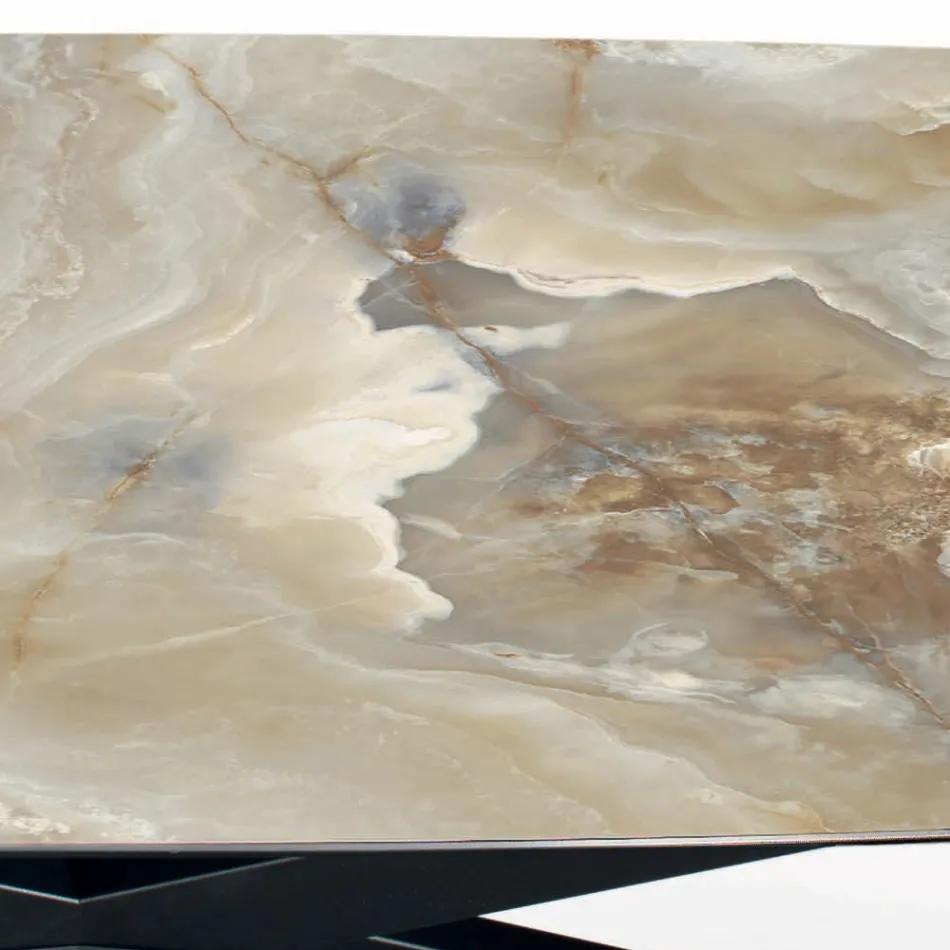 Fester Keramiktisch in verschiedenen Ausführungen und Größen, hergestellt in Italien – Grotta Viadurini