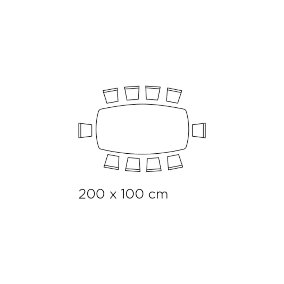 Fester Tisch aus extraklarem Glas und Esche, hergestellt in Italien – Norden Viadurini