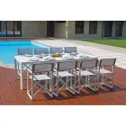 Gartentisch ausziehbar auf 240 cm mit Aluminiumstruktur - Geoffroy Viadurini