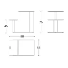 Gartentisch mit Aluminiumsitz Made in Italy - Plinto von Varaschin Viadurini