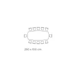 Tisch und Untergestell aus Keramik mit Graphit-Finish, hergestellt in Italien – Hose Viadurini