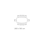 Tisch und Untergestell aus Keramik mit Graphit-Finish, hergestellt in Italien – Hose Viadurini