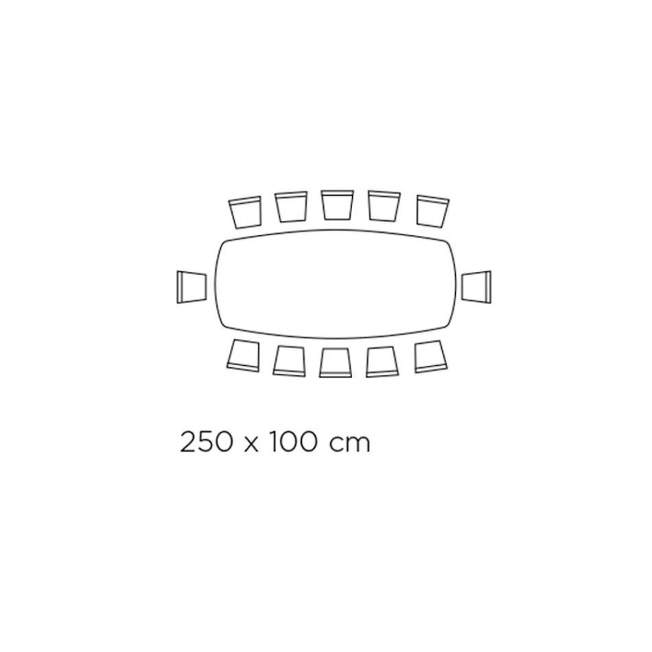 Polierter griechischer Tisch aus schwarzer Keramik, hergestellt in Italien – Grotta Viadurini