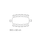 Polierter griechischer Tisch aus schwarzer Keramik, hergestellt in Italien – Grotta Viadurini