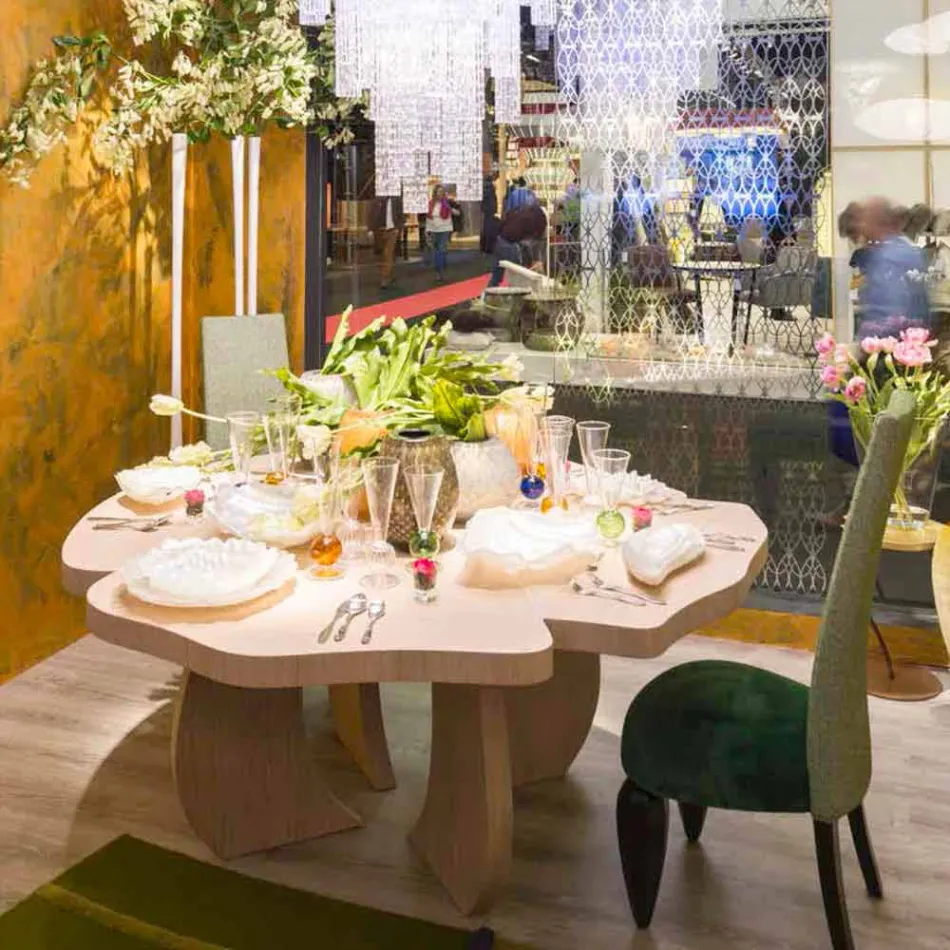 in gebürstetem Eichentisch mit Wachsfinish Andy Viadurini