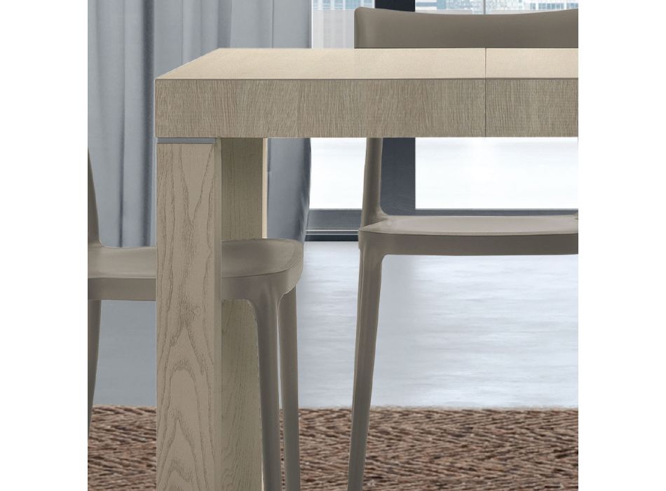 Tisch aus laminiertem Holz, ausziehbar bis 470 cm, hergestellt in Italien – Gordito Viadurini
