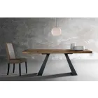 Design Massivholztisch made in Italy Zerba Viadurini