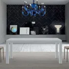 Ausziehbarer Tisch aus Melaminholz bis zu 470 cm, hergestellt in Italien – Gordito Viadurini