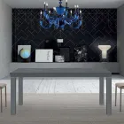 Ausziehbarer Tisch aus Melaminholz bis zu 470 cm, hergestellt in Italien – Gordito Viadurini