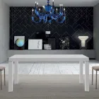 Ausziehbarer Tisch aus Melaminholz bis zu 470 cm, hergestellt in Italien – Gordito Viadurini