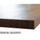 Tisch aus geknoteter Eiche mit Metallgestell Made in Italy - Sebastiano Viadurini